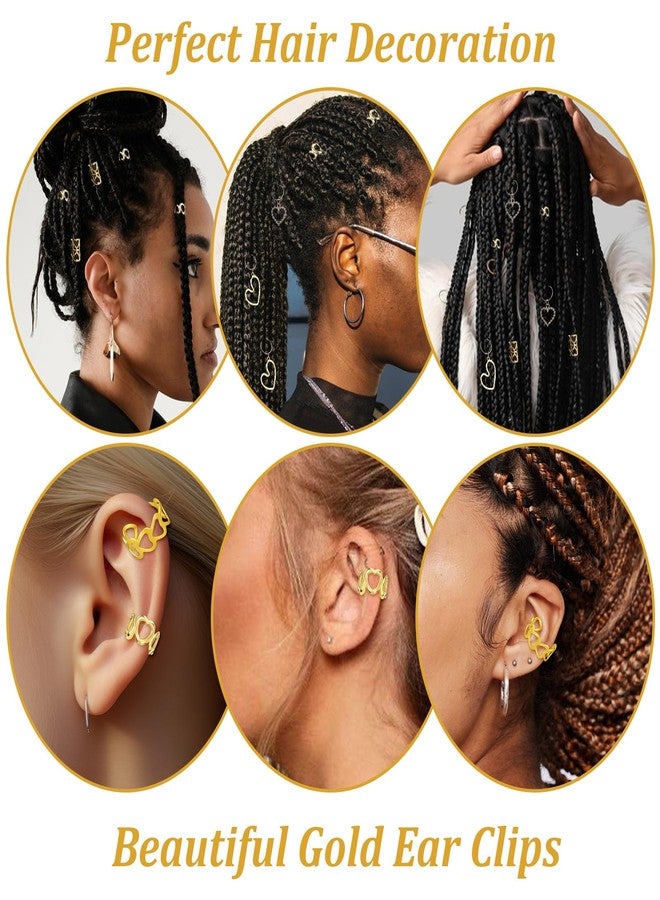 Matwsec 106 Pcs Hair Accessories for Braids Gold Hair Jewelry Adjustable Hair Rings Hair Cuff Hair Charms Braid Loc Jewelry for Dreadlocks Decorations for Men Women Festival Pirate Hallowee - Image 5